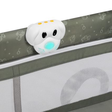 Lionelo - Lettino da viaggio SVEN PLUS Beige Oliva