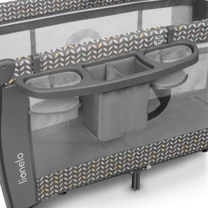 Lionelo - Lettino da viaggio SVEN PLUS grigio