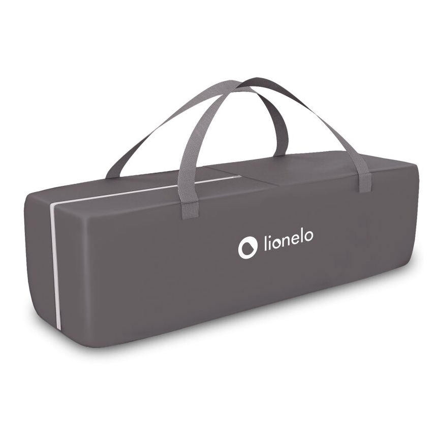 Lionelo - Lettino da viaggio SVEN PLUS grigio/turchese
