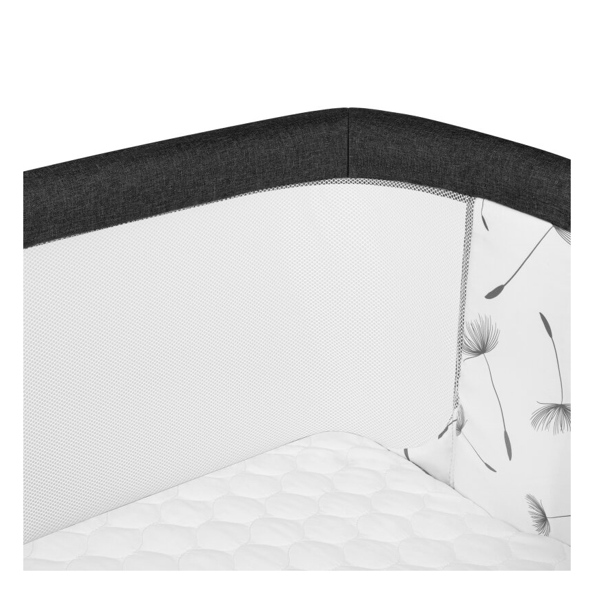 Lionelo - Lettino per bambini 3 in 1 AURORA nero