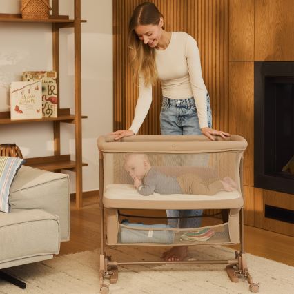 Lionelo - Lettino per bambini 3 in 1 JODIE Beige Taupe