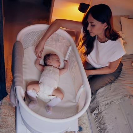 Lionelo - Lettino per bambini con bilancia integrata CORAL White
