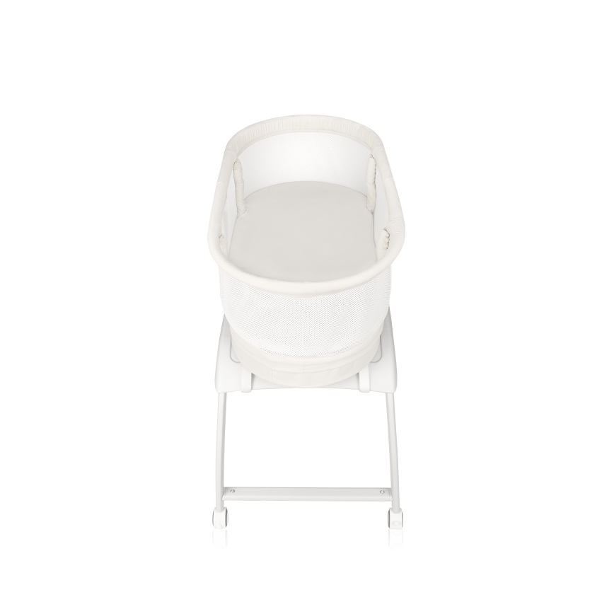 Lionelo - Lettino per bambini con bilancia integrata CORAL White