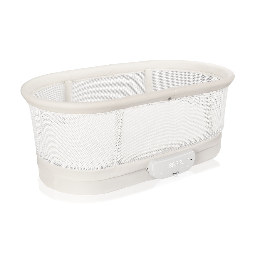 Lionelo - Lettino per bambini con bilancia integrata CORAL White