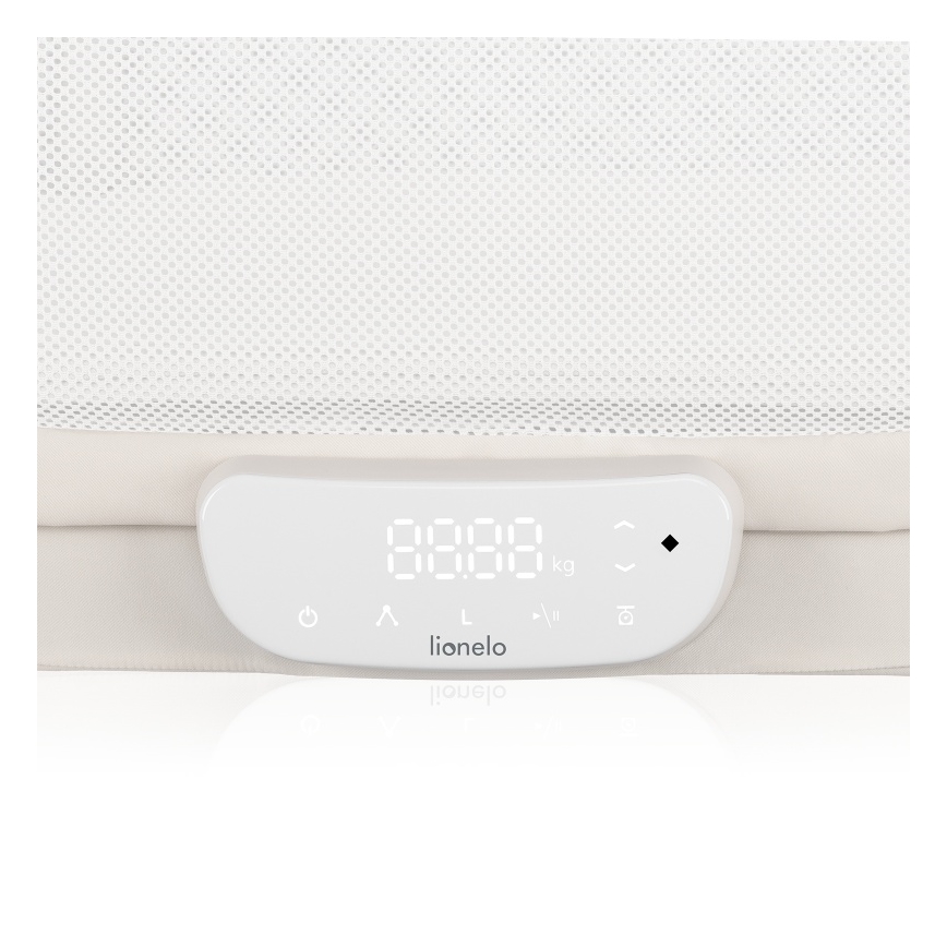 Lionelo - Lettino per bambini con bilancia integrata CORAL White