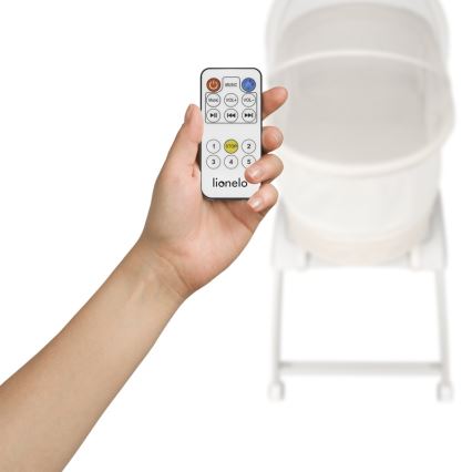 Lionelo - Lettino per bambini con bilancia integrata CORAL White