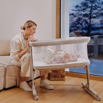 Lionelo - Lit bébé 3-en-1 AURORA gris