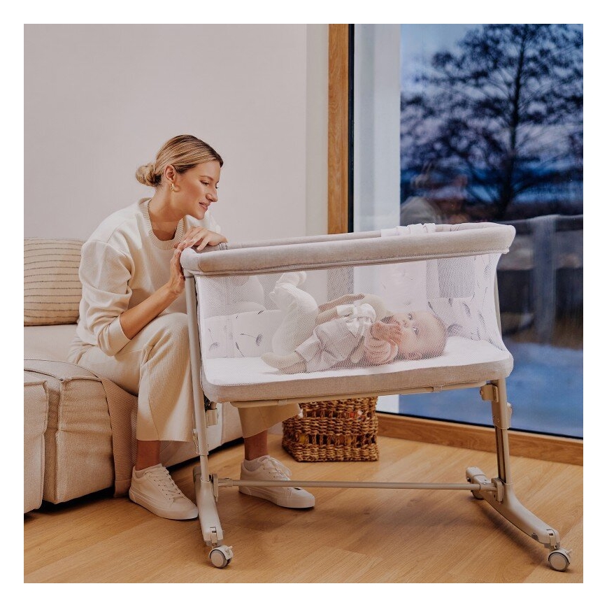 Lionelo - Lit bébé 3-en-1 AURORA gris