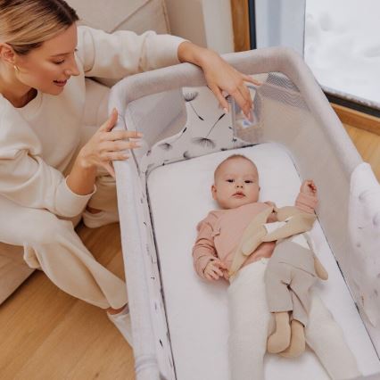 Lionelo - Lit bébé 3-en-1 AURORA gris