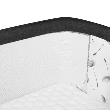 Lionelo - Lit bébé 3 en 1 AURORA noir