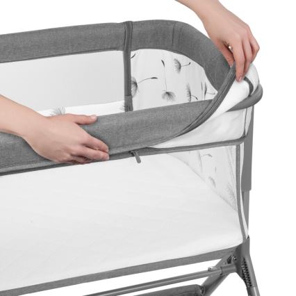 Lionelo - Lit bébé 3-en-1 LEONIE PLUS gris