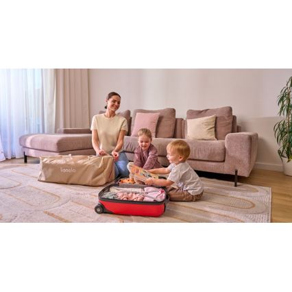Lionelo - Lit de voyage 3 en 1 ELLEN Beige Sable
