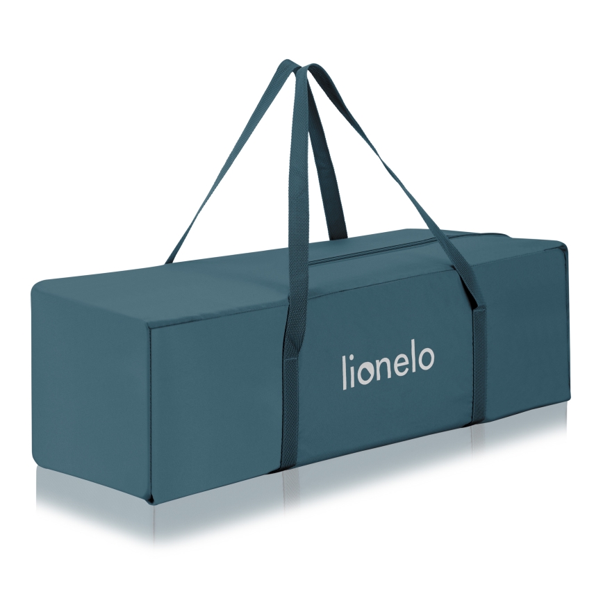 Lionelo - Lit de voyage FLOWER Vert turquoise