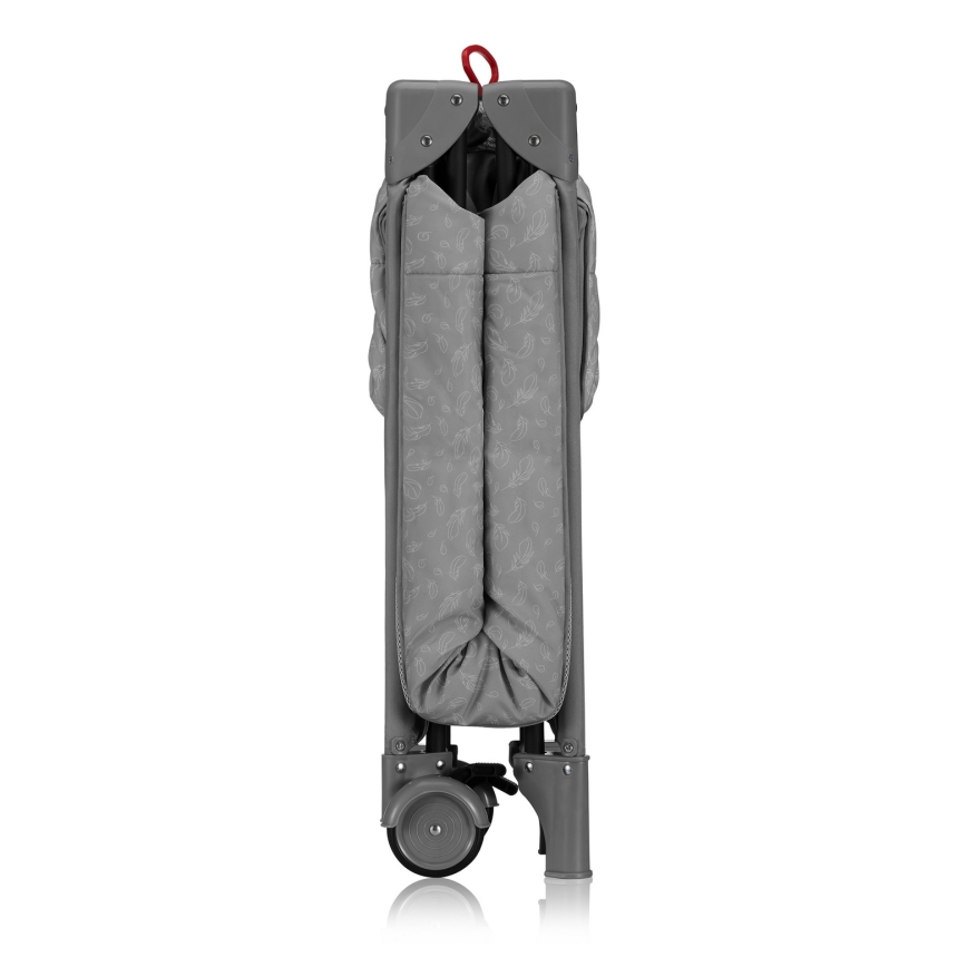 Lionelo - Lit de voyage JASMIN EASY FOLD Gris pierre