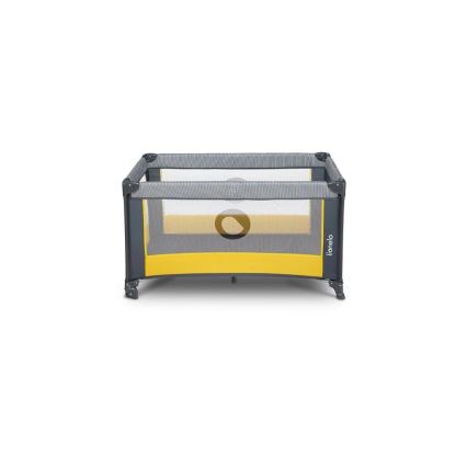 Lionelo - Lit de voyage STEFI gris/jaune