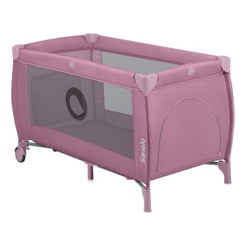 Lionelo - Lit de voyage STEFI PLUS Magnolia rose