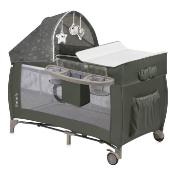 Lionelo - Lit de voyage SVEN PLUS Beige Olive