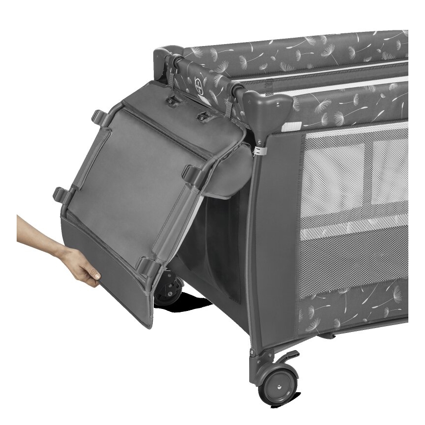 Lionelo - Lit de voyage SVEN PLUS gris