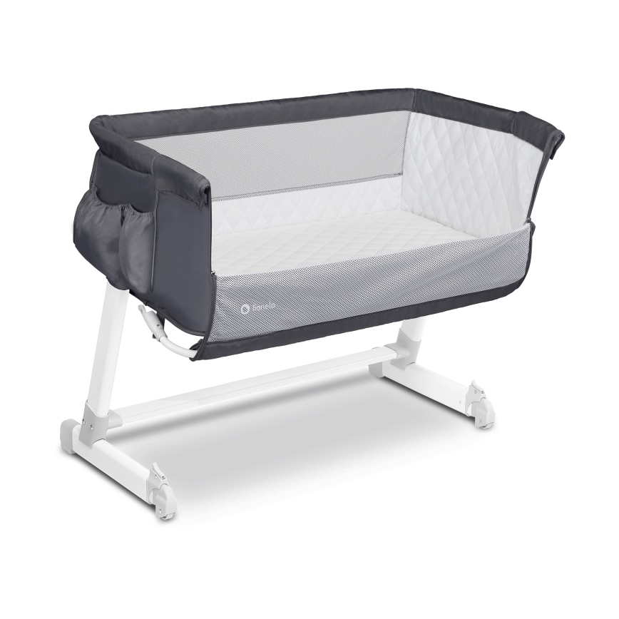 Lionelo - Lit de voyage THEO Gris foncé