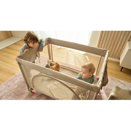 Lionelo - Lit parapluie LAURA Beige sable