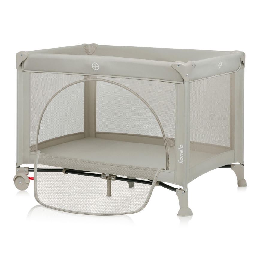 Lionelo - Lit parapluie LAURA Beige sable