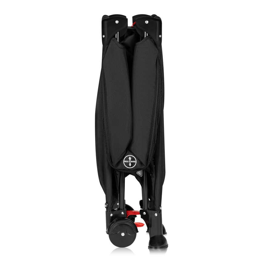 Lionelo - Lit parapluie LAURA Noir Carbone