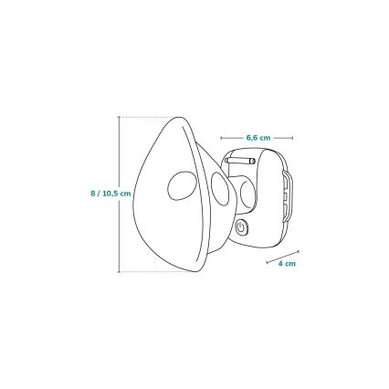 Lionelo - Maschera inalatoria ricaricabile per bambini NEBI AIR 5V