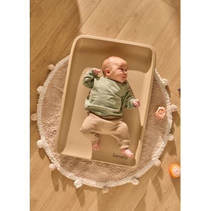 Lionelo - Matelas à langer MEGS 49x70 cm Beige Sable