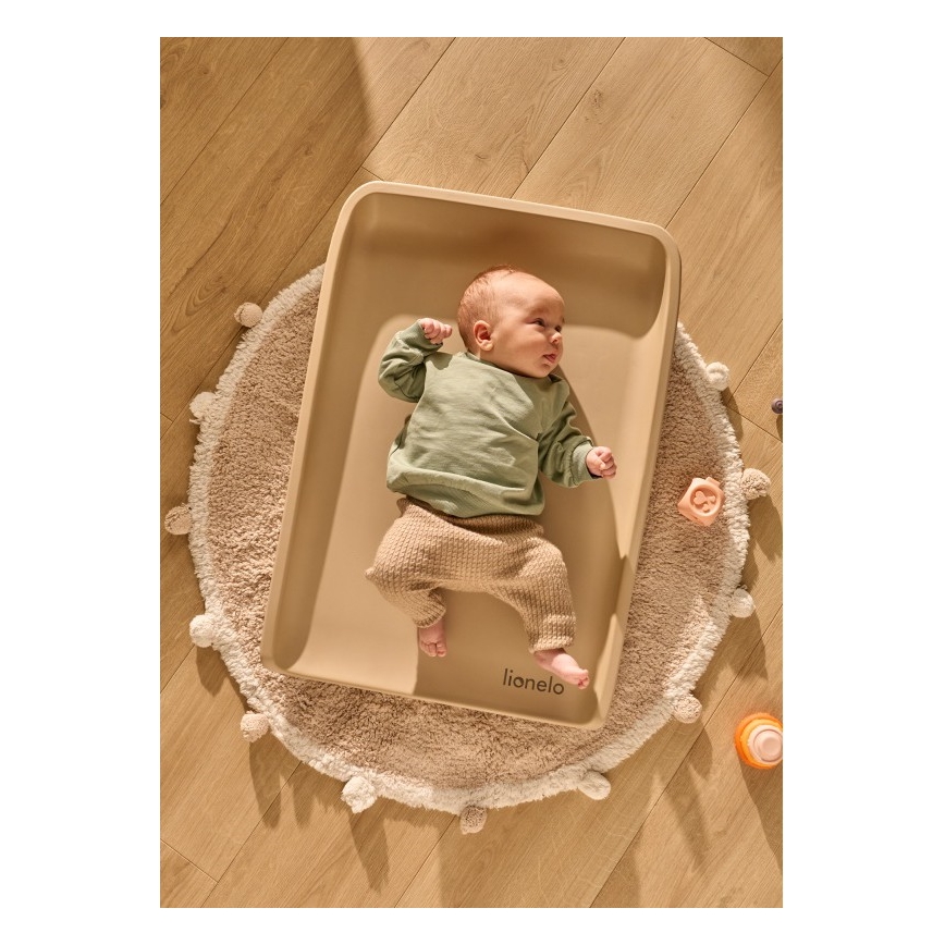 Lionelo - Matelas à langer MEGS 49x70 cm Sable beige