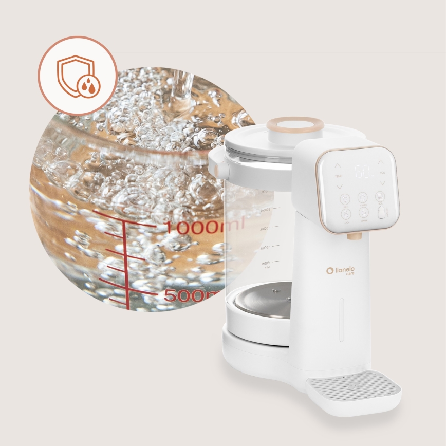 Lionelo - Milchzubereiter für Säuglingsmilch BABYPRESTO 2.0 1200W/230V Weiß