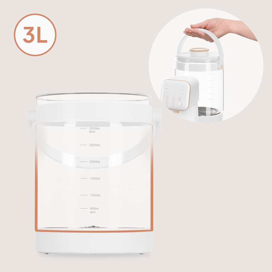 Lionelo - Milchzubereiter für Säuglingsmilch BABYPRESTO 2.0 1200W/230V Weiß