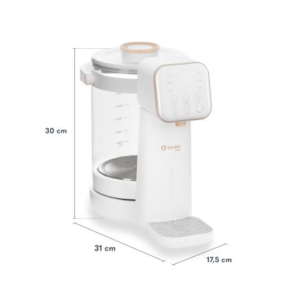 Lionelo - Milchzubereiter für Säuglingsmilch BABYPRESTO 2.0 1200W/230V Weiß