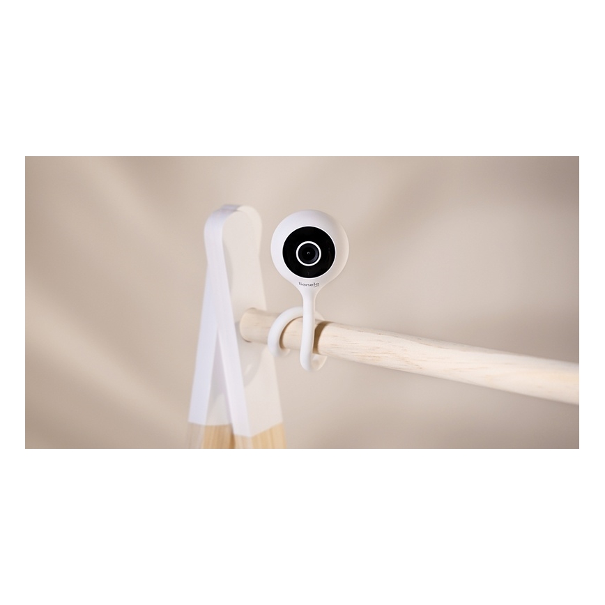 Lionelo - Moniteur bébé intelligent BABYLINE SMART Wi-Fi Blanc