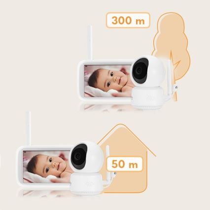 Lionelo - Moniteur vidéo pour bébé BABYLINE 9.1 5V 3600 mAh