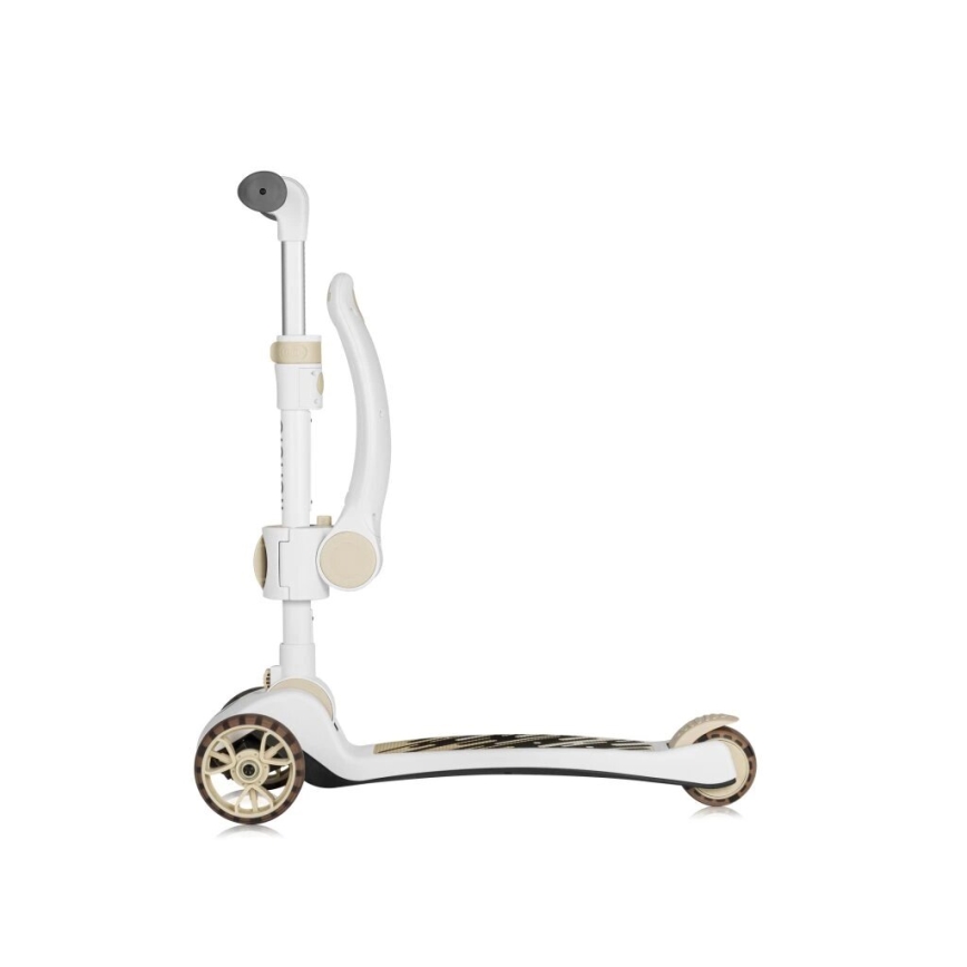 Lionelo - Monopattino 2 in 1 per bambini FRANKY bianco/beige