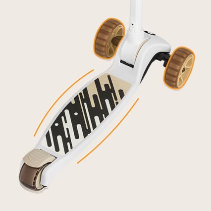 Lionelo - Monopattino 2 in 1 per bambini FRANKY bianco/beige