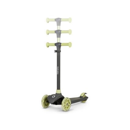 Lionelo - Monopattino per bambini JESSY 3xAA grigio/verde