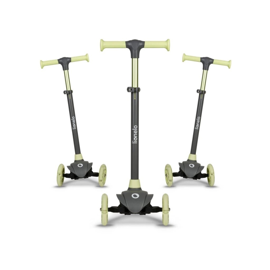 Lionelo - Monopattino per bambini JESSY 3xAA grigio/verde