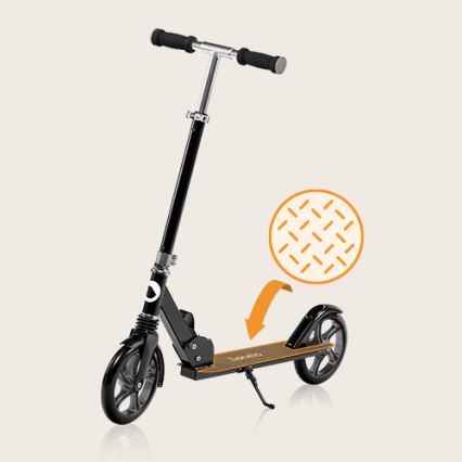 Lionelo - Monopattino per bambini LUCA nero