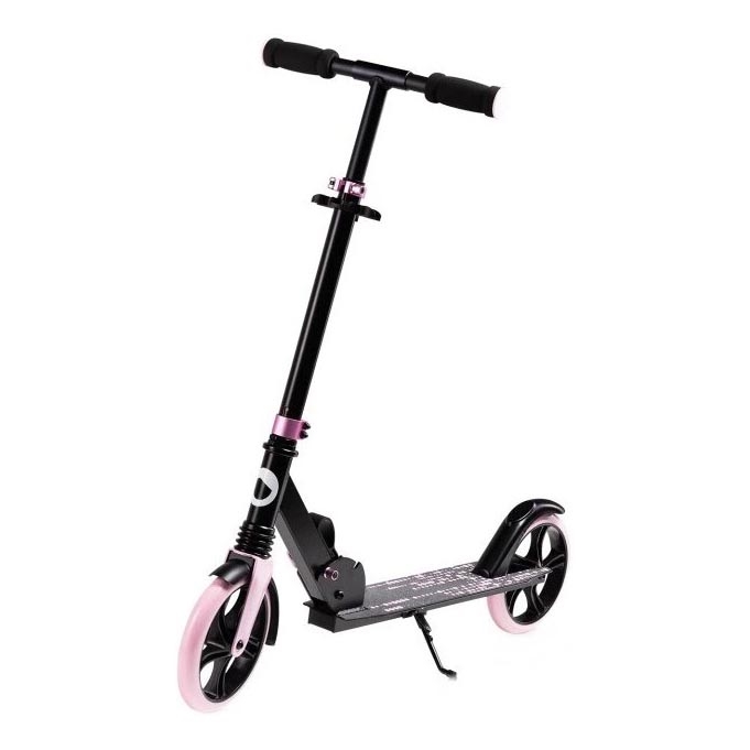Lionelo - Monopattino per bambini LUCA nero/rosa