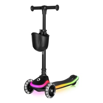 Lionelo - Monopattino per bambini MEY 3xAAA Nero Onice