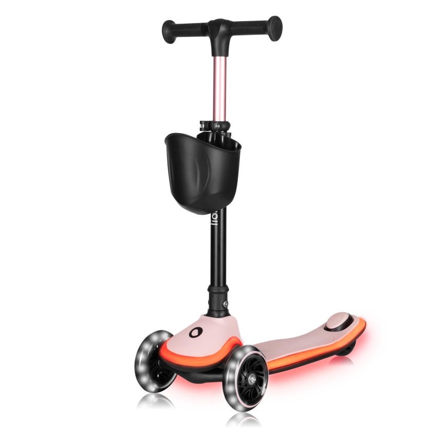 Lionelo - Monopattino per bambini MEY 3xAAA Pink Rose