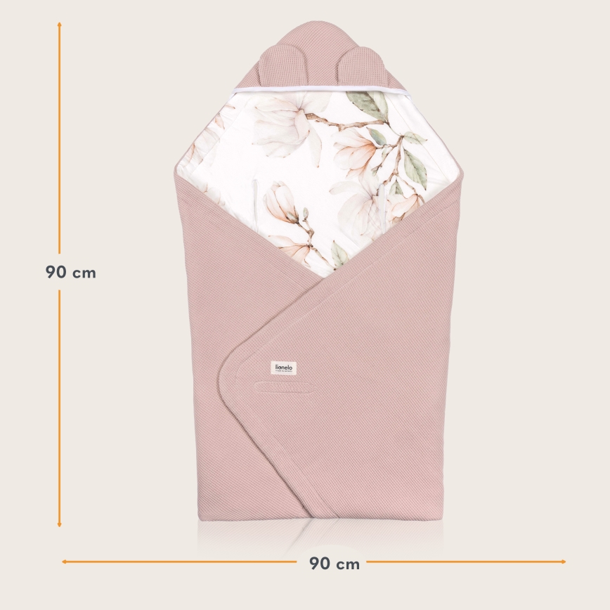 Lionelo - Nid d'ange pour siège auto TRAVEL SWADDLE 90x90 cm Magnolia beige