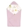 Lionelo - Nid d'ange pour siège auto TRAVEL SWADDLE 90x90 cm, motif Fleurs roses