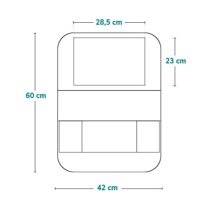 Lionelo - Organisateur de voiture SEAT ORGANIZER Noir