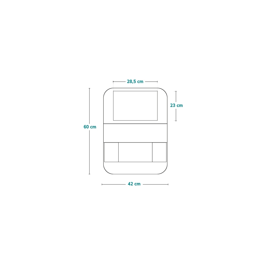 Lionelo - Organisateur pour voiture SEAT ORGANIZER Gris