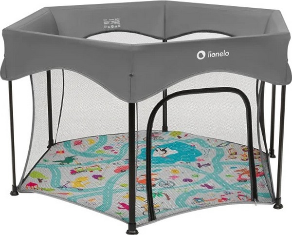 Lionelo - Parc de jeu ROEL PLUS Gris multicolore