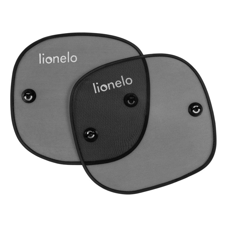 Lionelo - Pare-soleil à ventouse SUNSHADE, lot de 2, noir