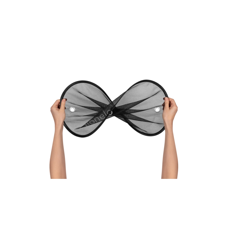 Lionelo - Pare-soleil à ventouse SUNSHADE, lot de 2, noir