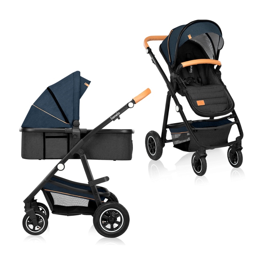 Lionelo - Passeggino combinato 2 in 1 AMBER Blu Navy